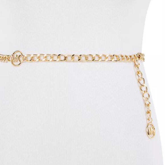 Metal Gold Tone Chain Belt NWT by Michael Kors - Picture 1 of 11